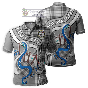 Glen Tartan Polo Shirt with Epic Bagpipe Style