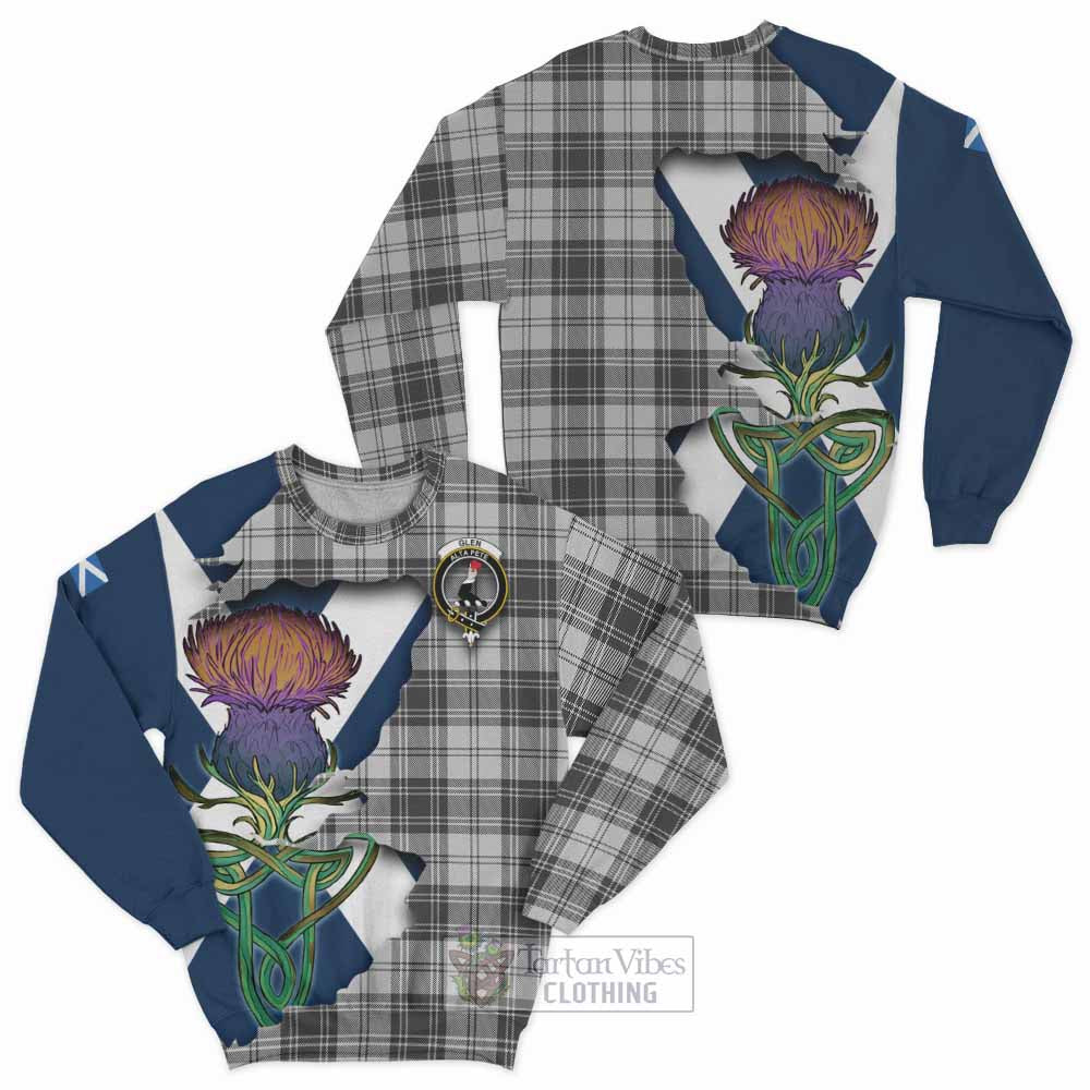 Glen Tartan Family Crest Sweatshirt Scottish Thistle Celtic Inspired - Tartan Vibes Clothing