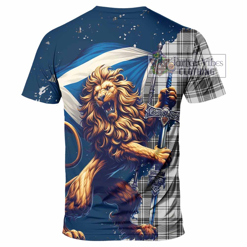 Tartan Vibes Clothing Glen Tartan Family Crest T-Shirt with Scottish Majestic Lion