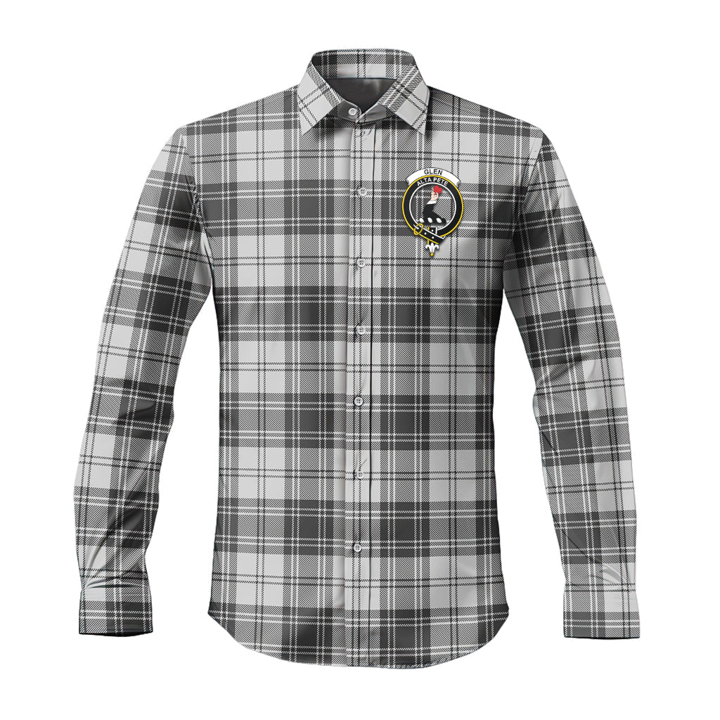 glen-tartan-long-sleeve-button-up-shirt-with-family-crest