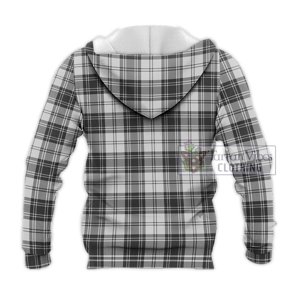 Tartan Vibes Clothing Glen Tartan Knitted Hoodie with Family Crest DNA In Me Style