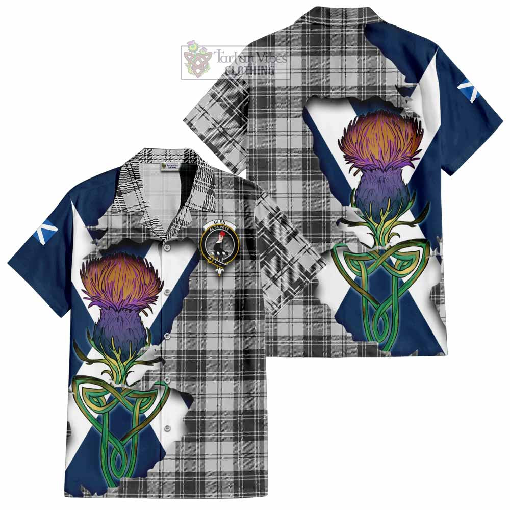 Glen Tartan Family Crest Hawaiian Shirt Scottish Thistle Celtic Inspired - Tartan Vibes Clothing
