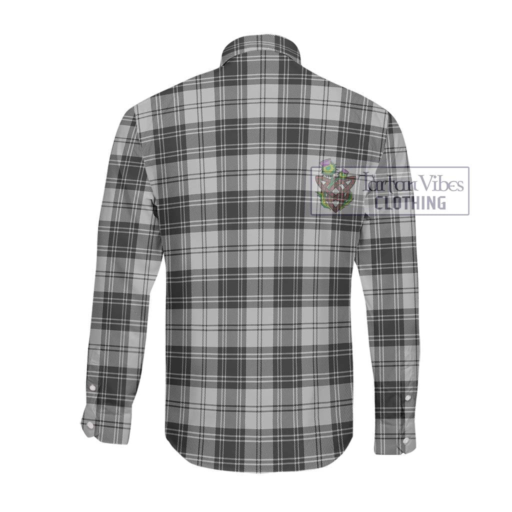 Tartan Vibes Clothing Glen Tartan Long Sleeve Button Shirt with Family Crest DNA In Me Style