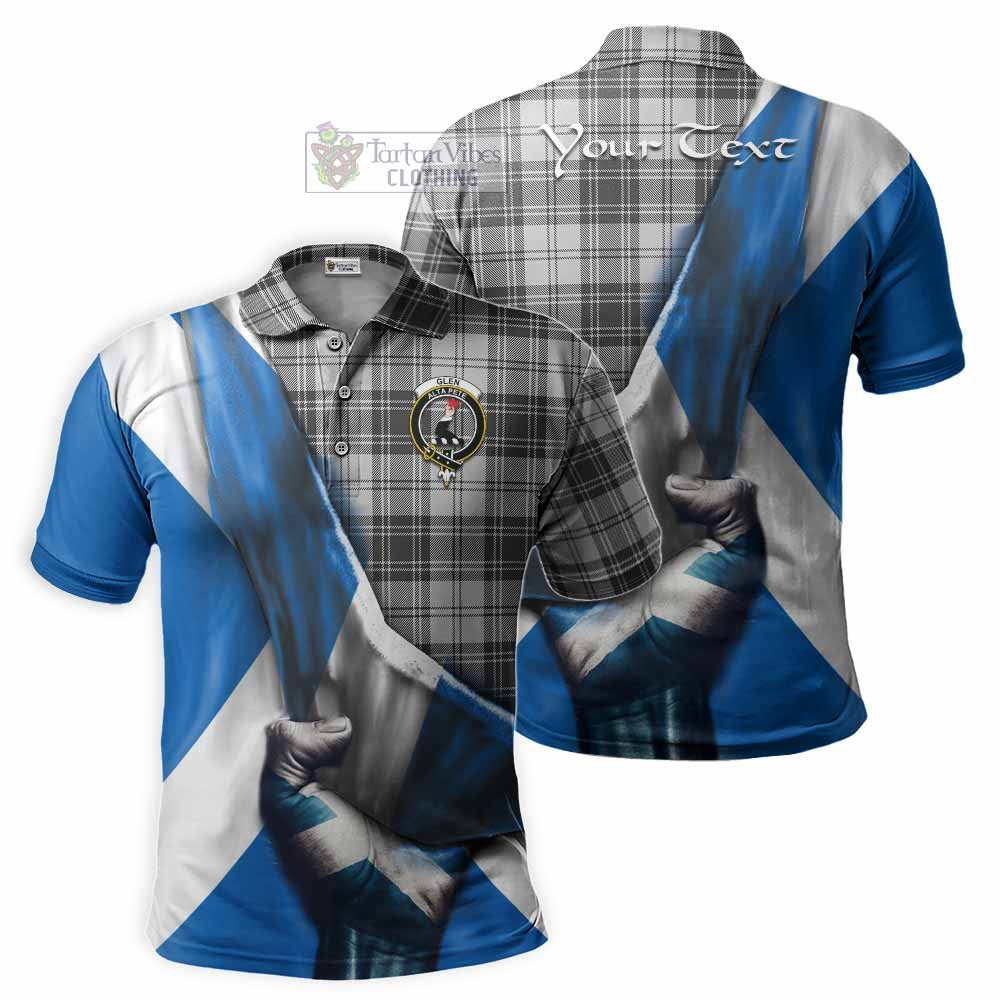 Tartan Vibes Clothing Glen Tartan Polo Shirt with Family Crest Scotland Patriotic Style