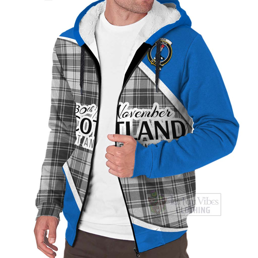 Tartan Vibes Clothing Glen Family Crest Tartan Sherpa Hoodie Celebrate Saint Andrew's Day in Style