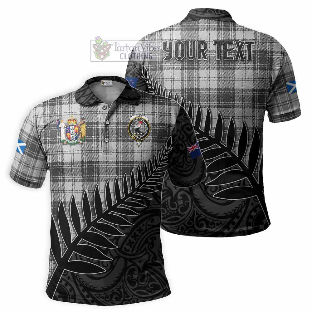 Glen Crest Tartan Polo Shirt with New Zealand Silver Fern Half Style