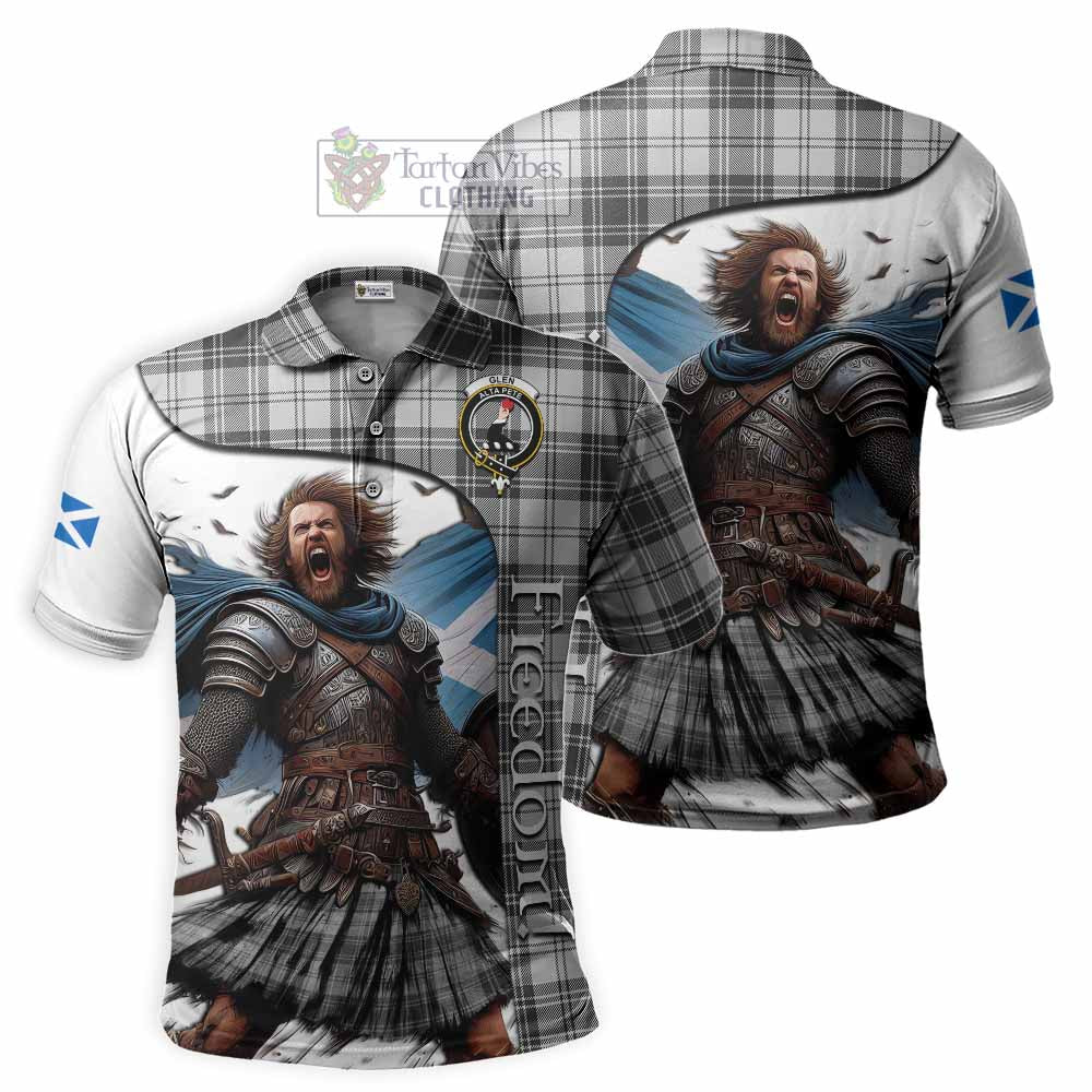 Tartan Vibes Clothing Glen Crest Tartan Polo Shirt Inspired by the Freedom of Scottish Warrior