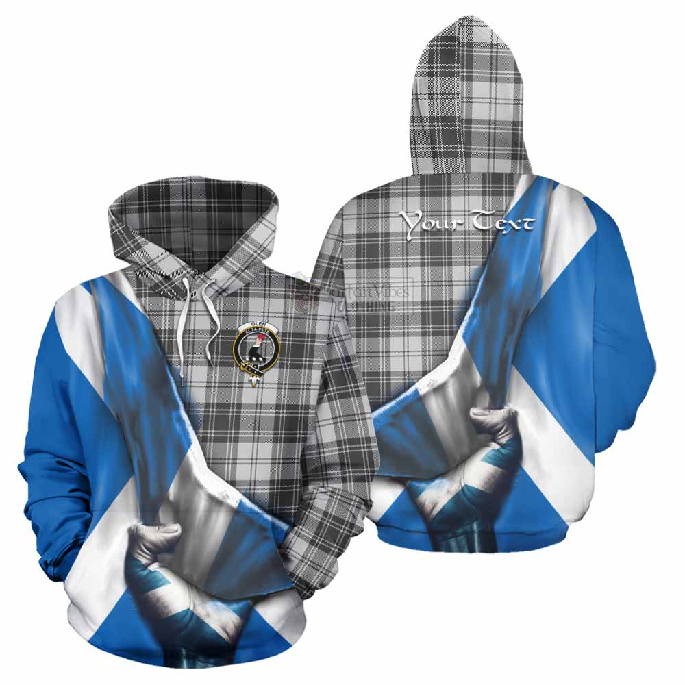 Tartan Vibes Clothing Glen Tartan Hoodie with Family Crest Scotland Patriotic Style