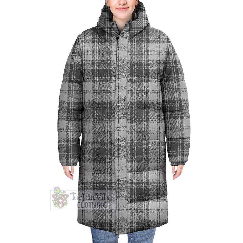 Tartan Vibes Clothing Glen Tartan Long Down Jacket