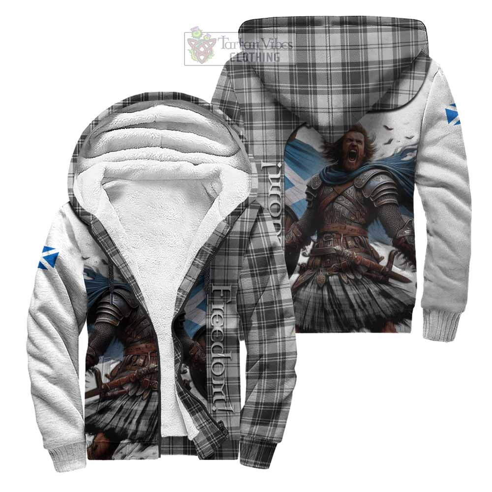 Tartan Vibes Clothing Glen Crest Tartan Sherpa Hoodie Inspired by the Freedom of Scottish Warrior