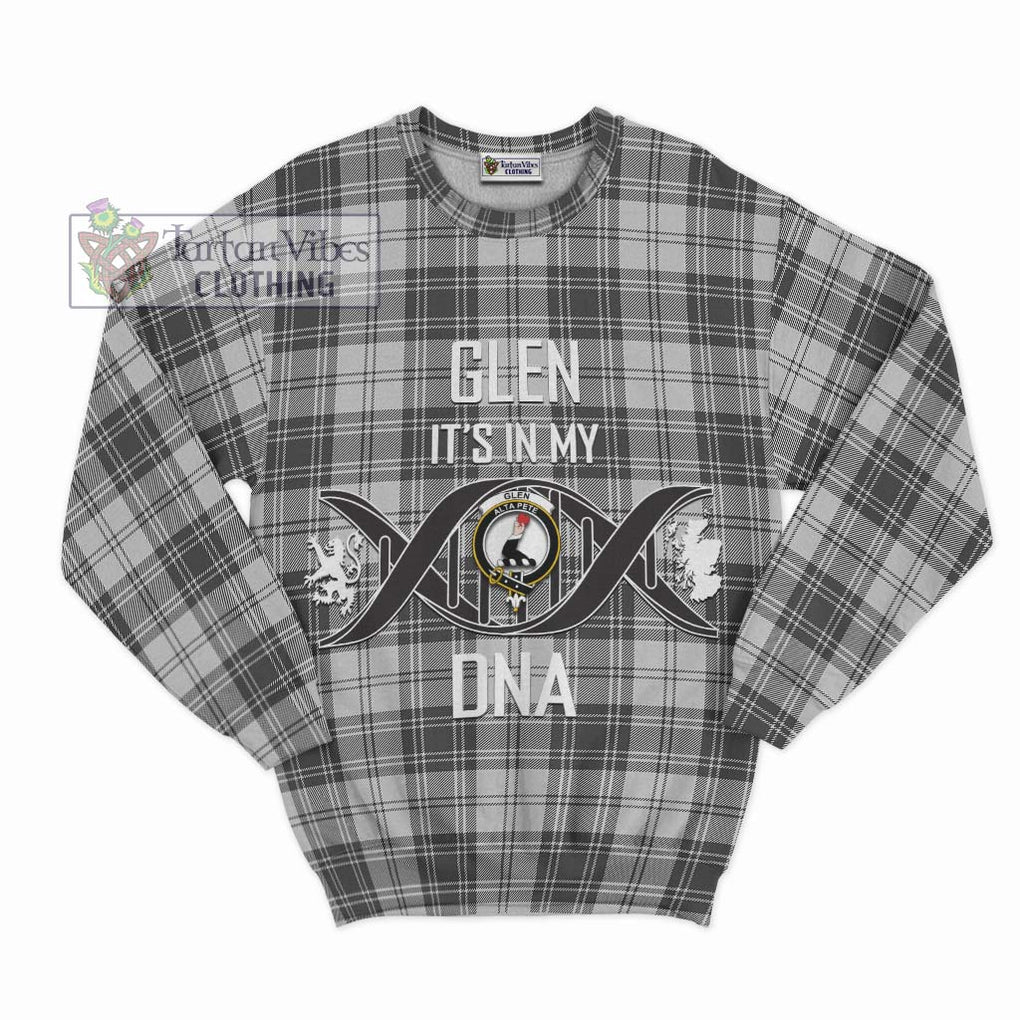 Glen Tartan Sweatshirt with Family Crest DNA In Me Style - Tartanvibesclothing Shop