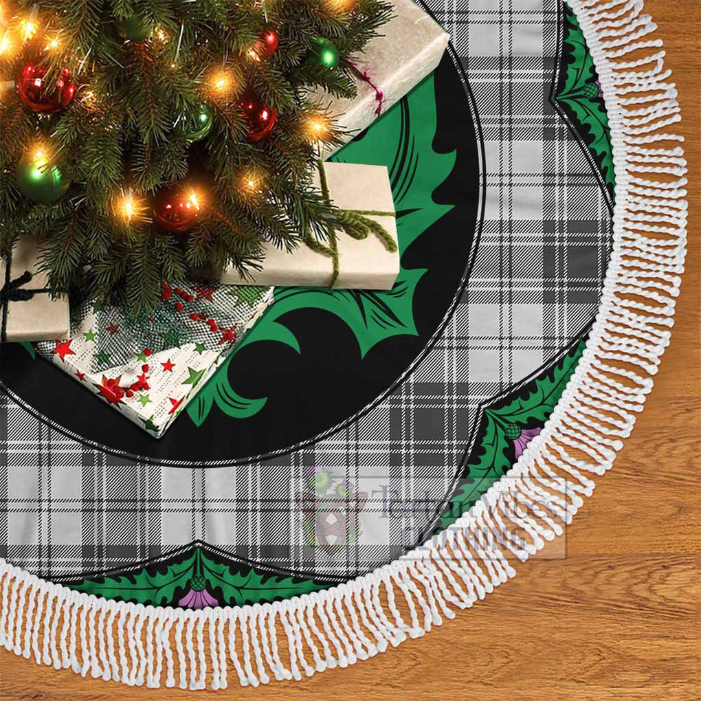 Tartan Vibes Clothing Glen Tartan Christmas Tree Skirt Scottish Thistle Style