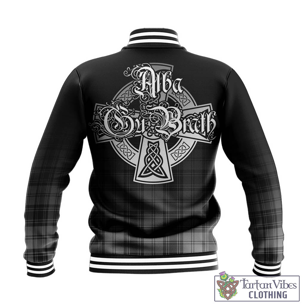 Tartan Vibes Clothing Glen Tartan Baseball Jacket Featuring Alba Gu Brath Family Crest Celtic Inspired
