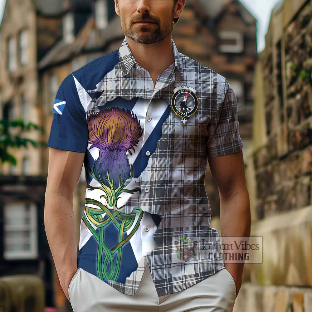 Glen Tartan Family Crest Hawaiian Shirt Scottish Thistle Celtic Inspired - Tartan Vibes Clothing