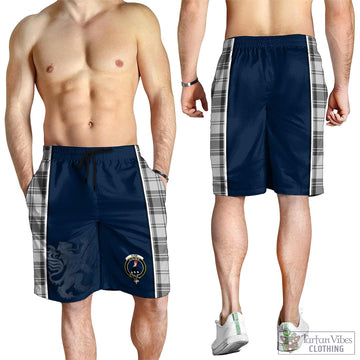 Glen Tartan Men's Shorts with Family Crest and Lion Rampant Vibes Sport Style