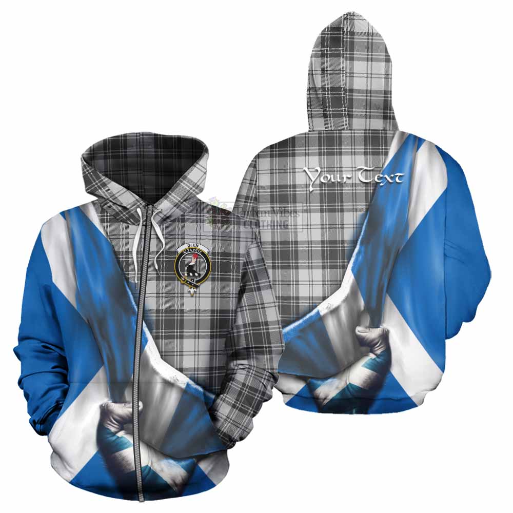 Tartan Vibes Clothing Glen Tartan Hoodie with Family Crest Scotland Patriotic Style