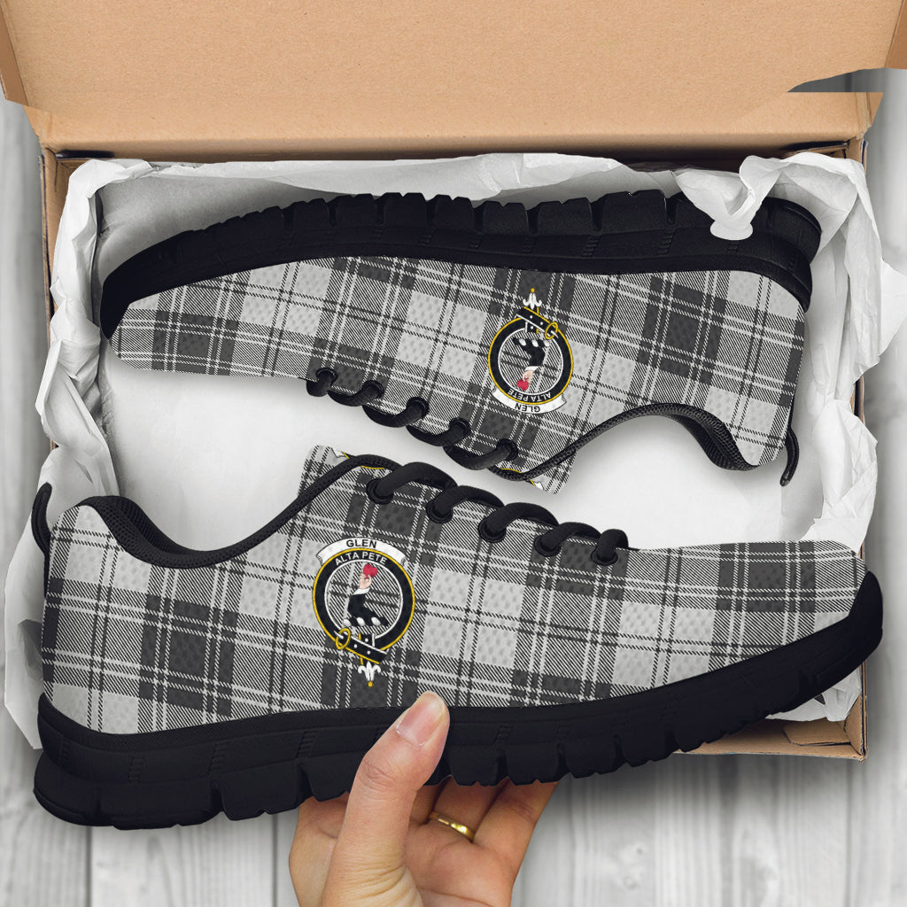 Glen Tartan Sneakers with Family Crest - Tartan Vibes Clothing