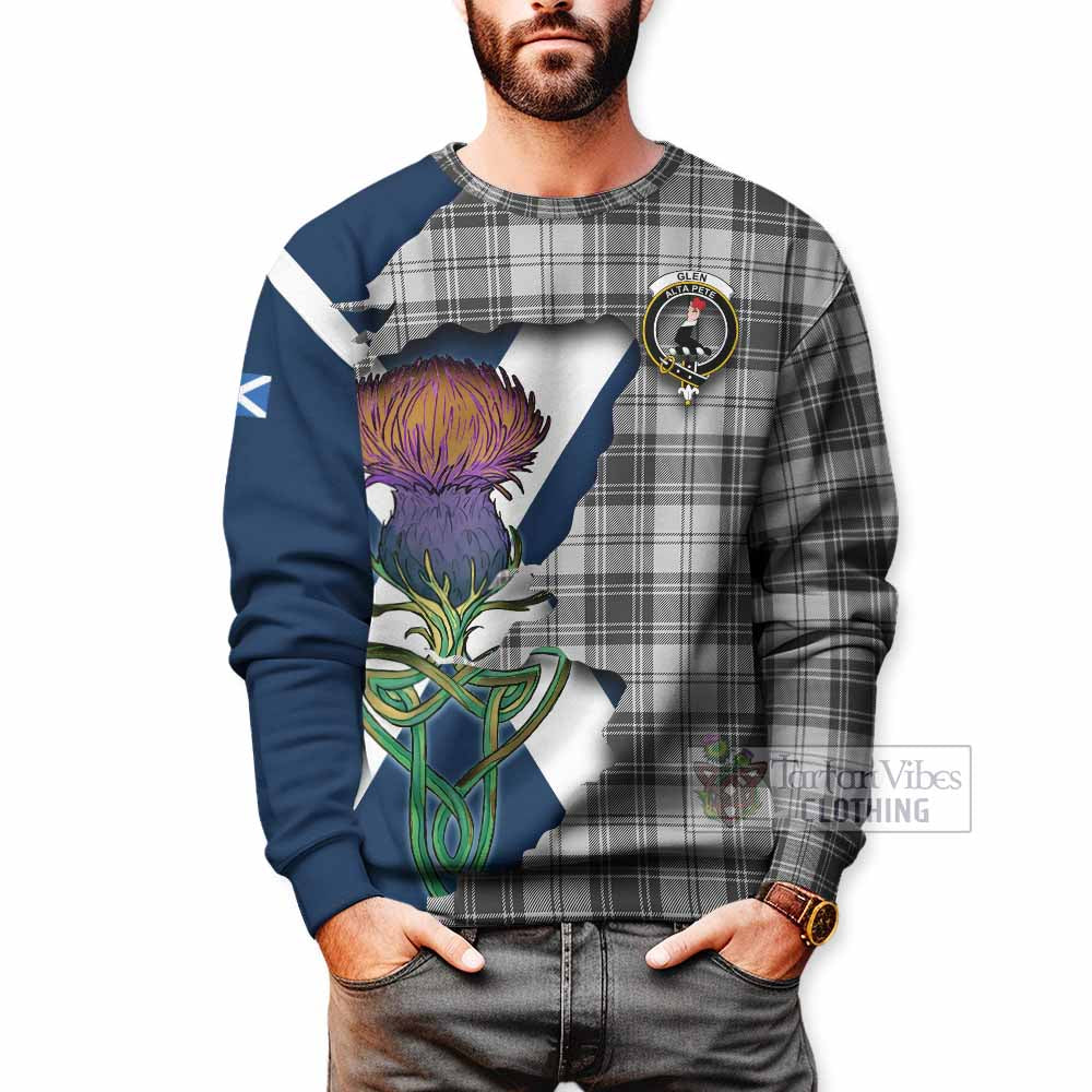 Glen Tartan Family Crest Sweatshirt Scottish Thistle Celtic Inspired - Tartan Vibes Clothing
