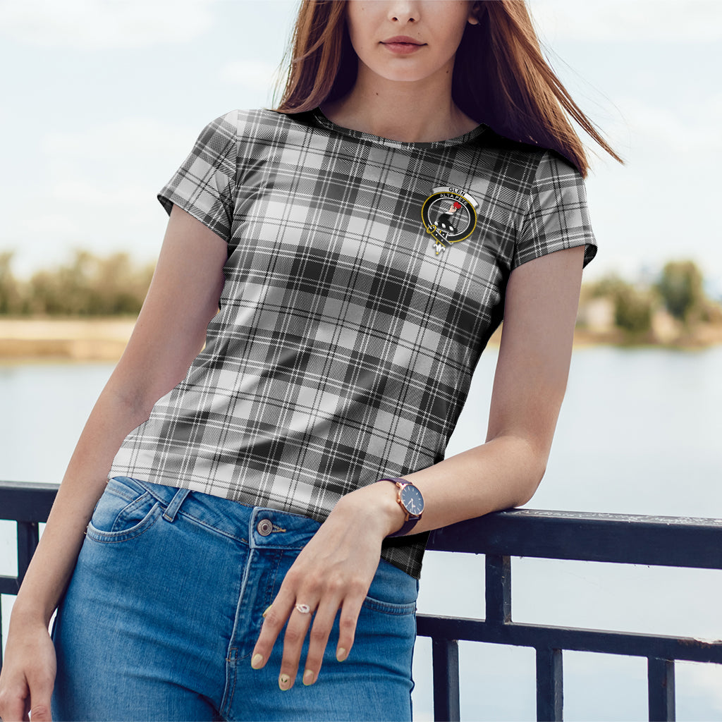 Glen Tartan T-Shirt with Family Crest - Tartan Vibes Clothing