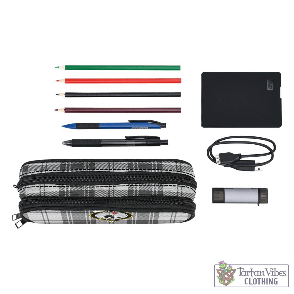Tartan Vibes Clothing Glen Tartan Pen and Pencil Case with Family Crest