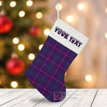 Glencoe Tartan Christmas Stocking with Personalized Text