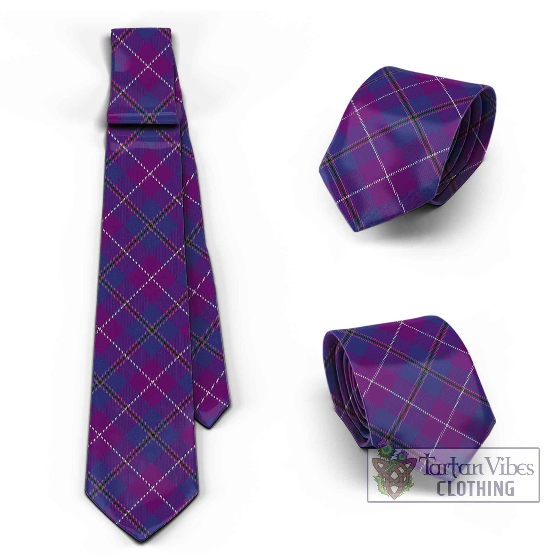 Tartan Vibes Clothing Glencoe Tartan Classic Necktie Cross Style