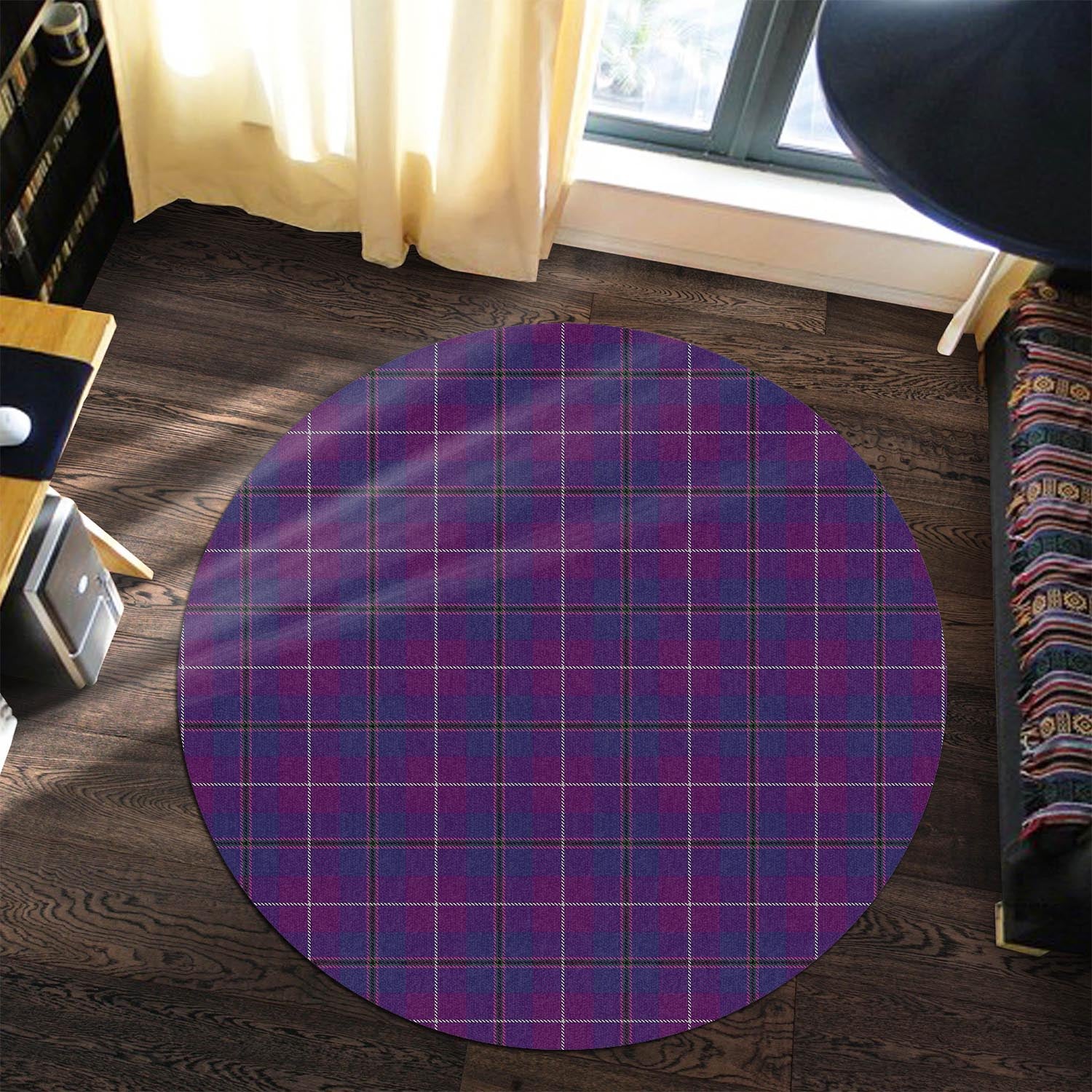 glencoe-tartan-round-rug