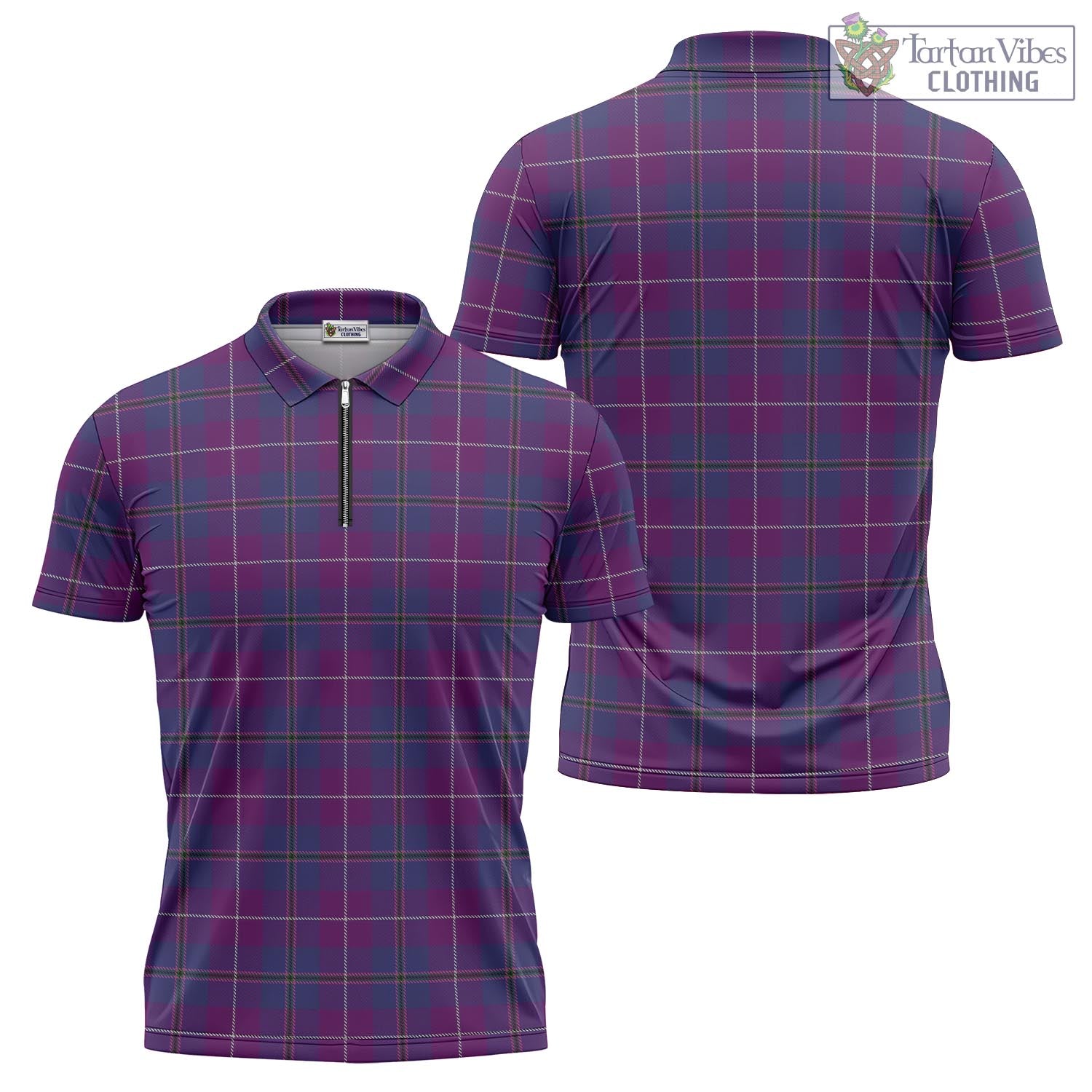 Tartan Vibes Clothing Glencoe Tartan Zipper Polo Shirt