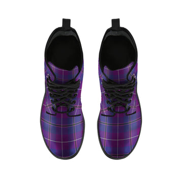 Glencoe Tartan Leather Boots