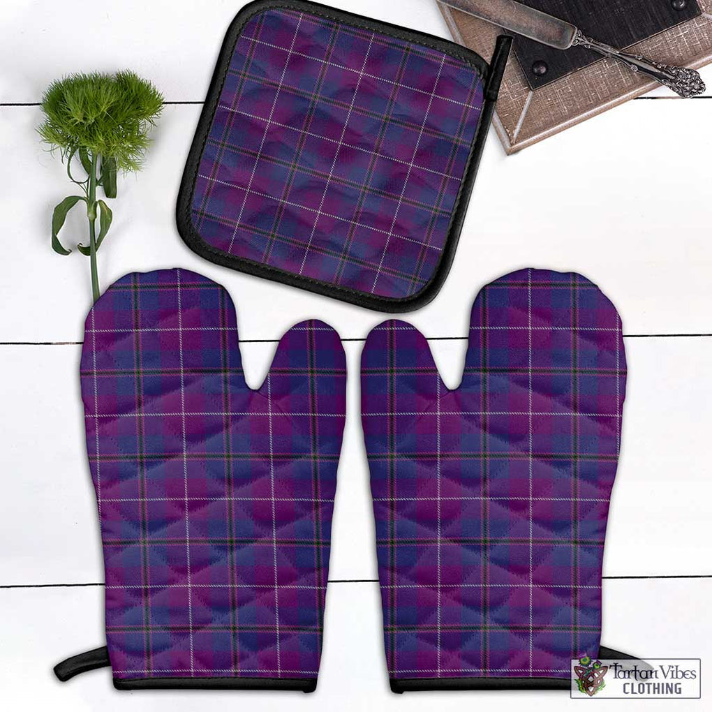 Glencoe Tartan Combo Oven Mitt & Pot-Holder Combo 1 Oven Mitt & 1 Pot-Holder Black - Tartan Vibes Clothing