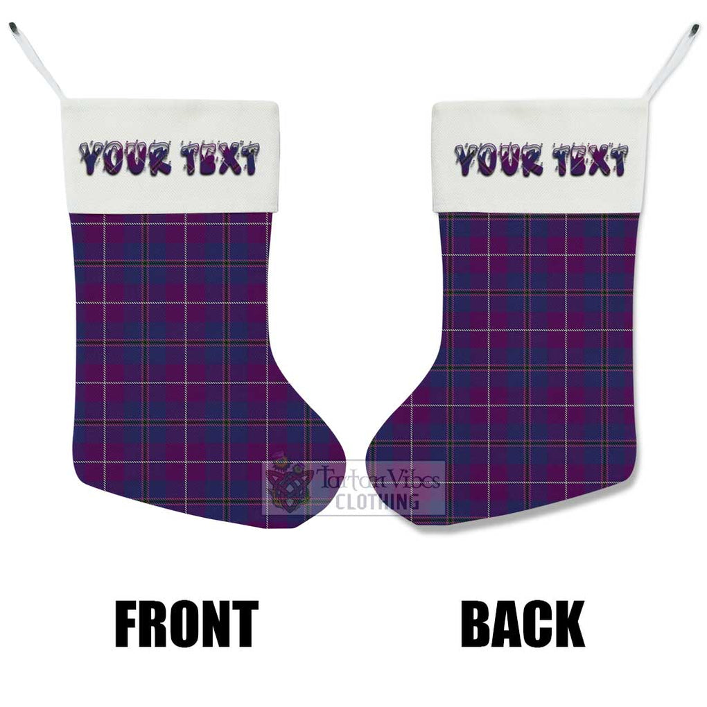 Tartan Vibes Clothing Glencoe Tartan Christmas Stocking with Personalized Text