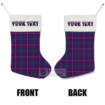 Glencoe Tartan Christmas Stocking with Personalized Text