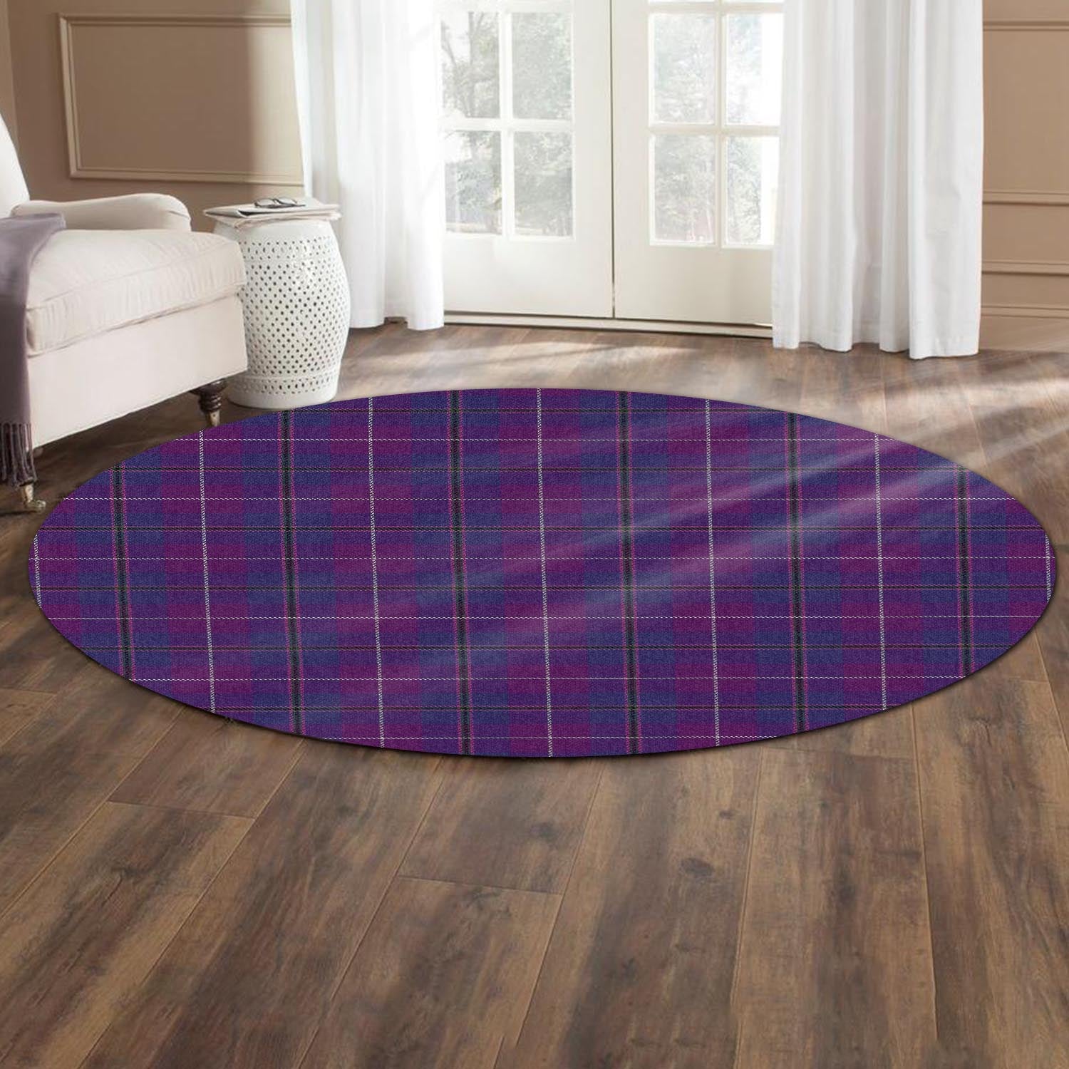 glencoe-tartan-round-rug