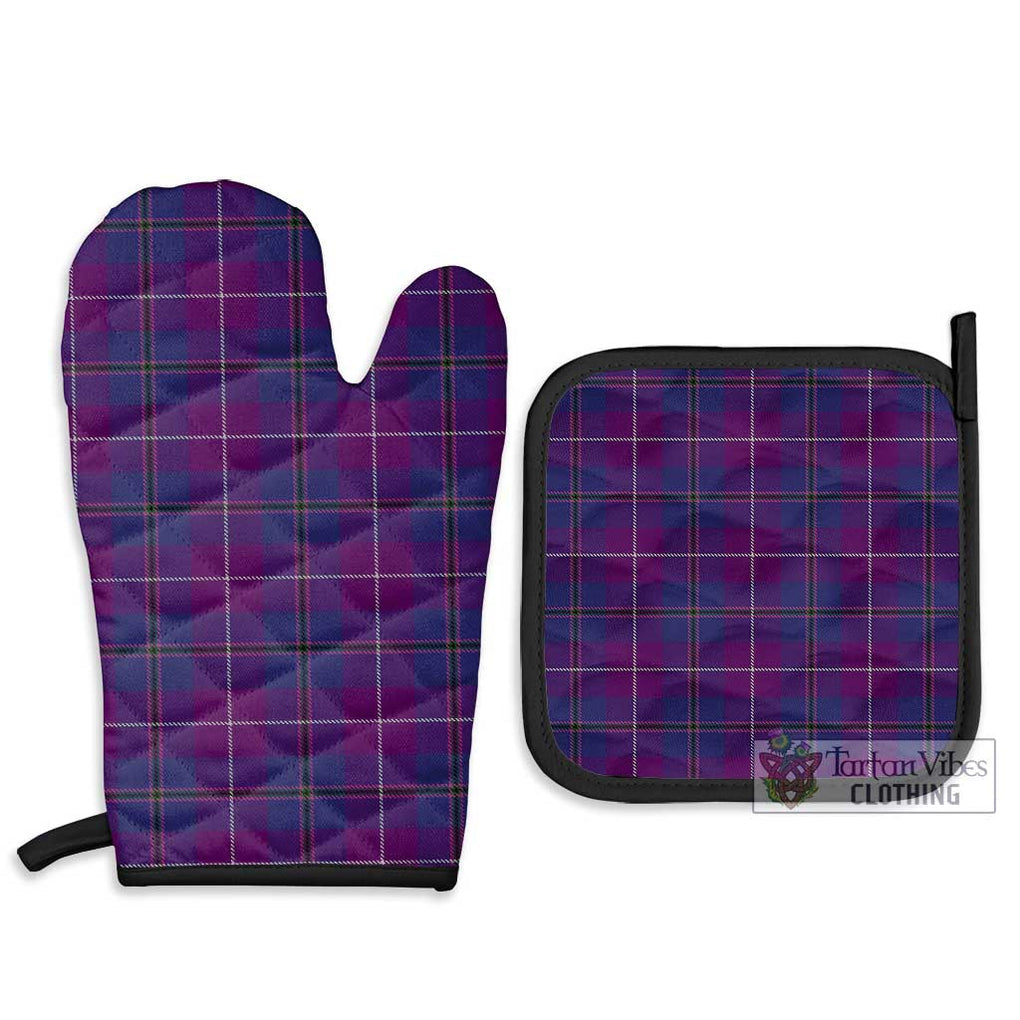 Glencoe Tartan Combo Oven Mitt & Pot-Holder Combo 1 Oven Mitt & 2 Pot-Holder Black - Tartan Vibes Clothing