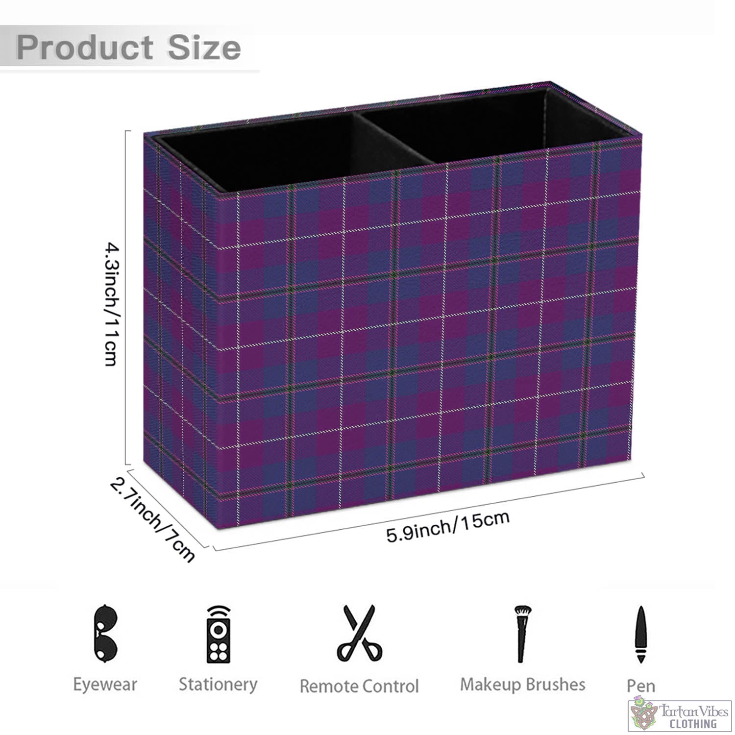 Tartan Vibes Clothing Glencoe Tartan Pen Holder