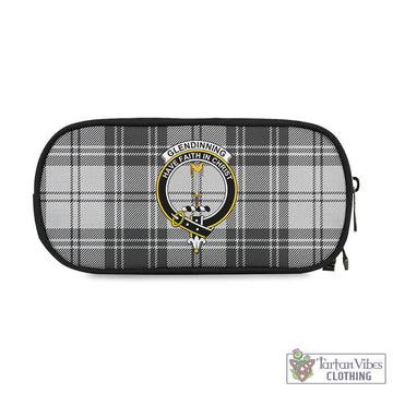 Glendinning Tartan Pen and Pencil Case with Family Crest