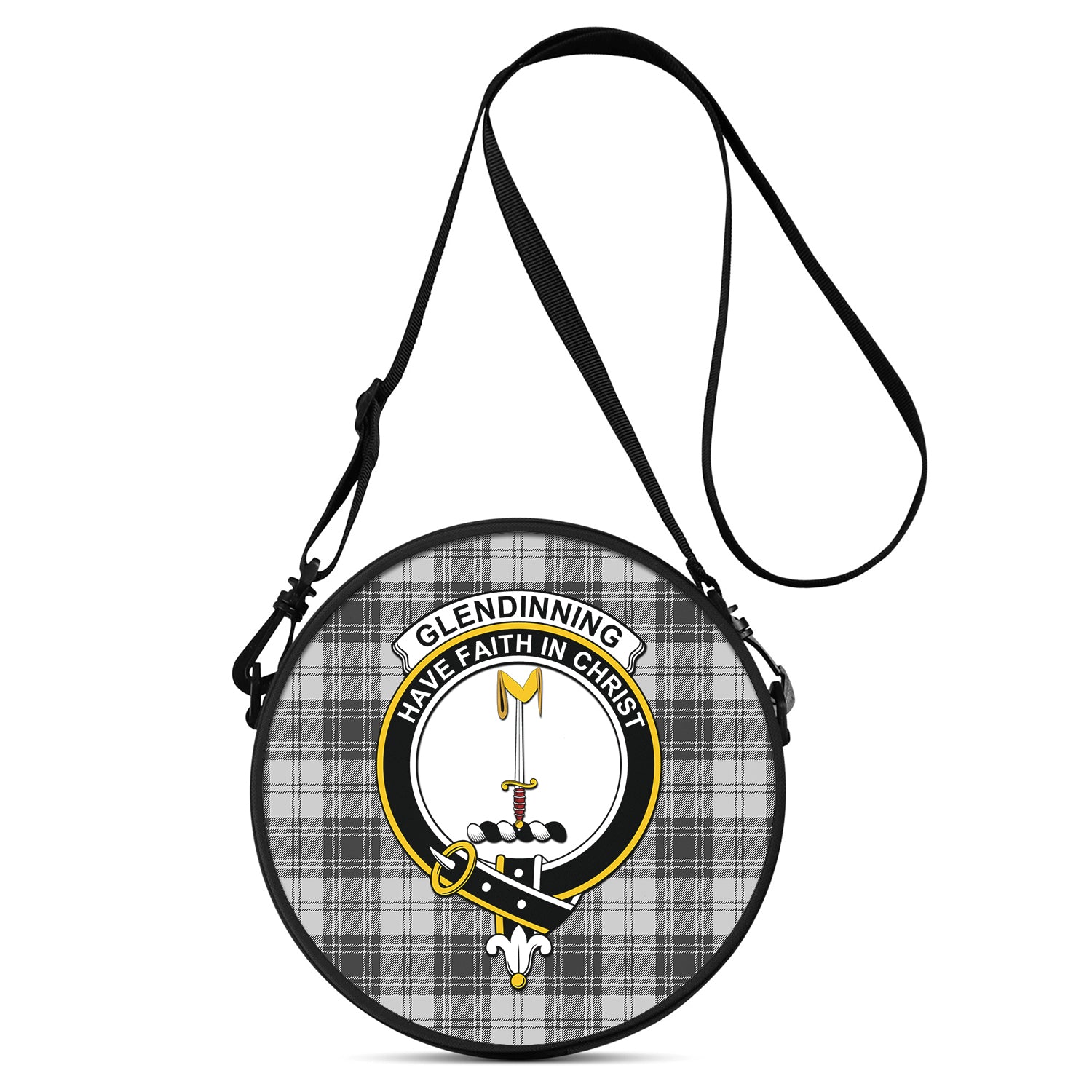 glendinning-tartan-round-satchel-bags-with-family-crest