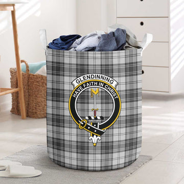 Glendinning Tartan Laundry Basket with Family Crest