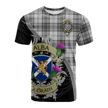 Glendinning Tartan Family Crest Cotton T-shirt Lion Rampant Royal Thistle Shield Celtic Inspired Kid's Shirt - Tartan Vibes Clothing