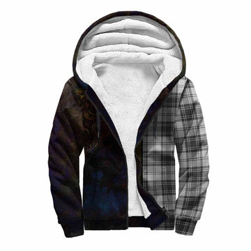 Glendinning Tartan Family Crest Sherpa Hoodie Alba Gu Brath Be Brave Lion Ancient Style Unisex S - Tartan Vibes Clothing