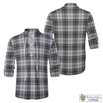 Glendinning Tartan Men's Scottish Traditional Jacobite Ghillie Kilt Shirt