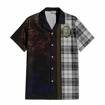 Glendinning Tartan Family Crest Hawaiian Shirt Alba Gu Brath Be Brave Lion Ancient Style Kid - Tartan Vibes Clothing