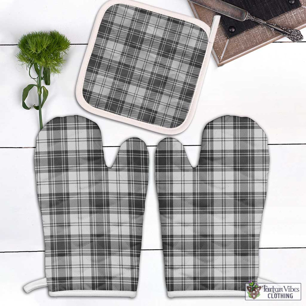 Glendinning Tartan Combo Oven Mitt & Pot-Holder White - Tartan Vibes Clothing