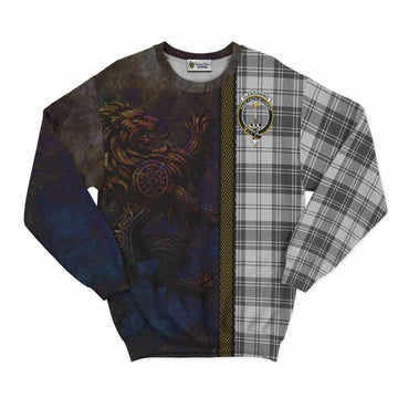 Glendinning Tartan Family Crest Sweatshirt Alba Gu Brath Be Brave Lion Ancient Style Unisex - Tartan Vibes Clothing