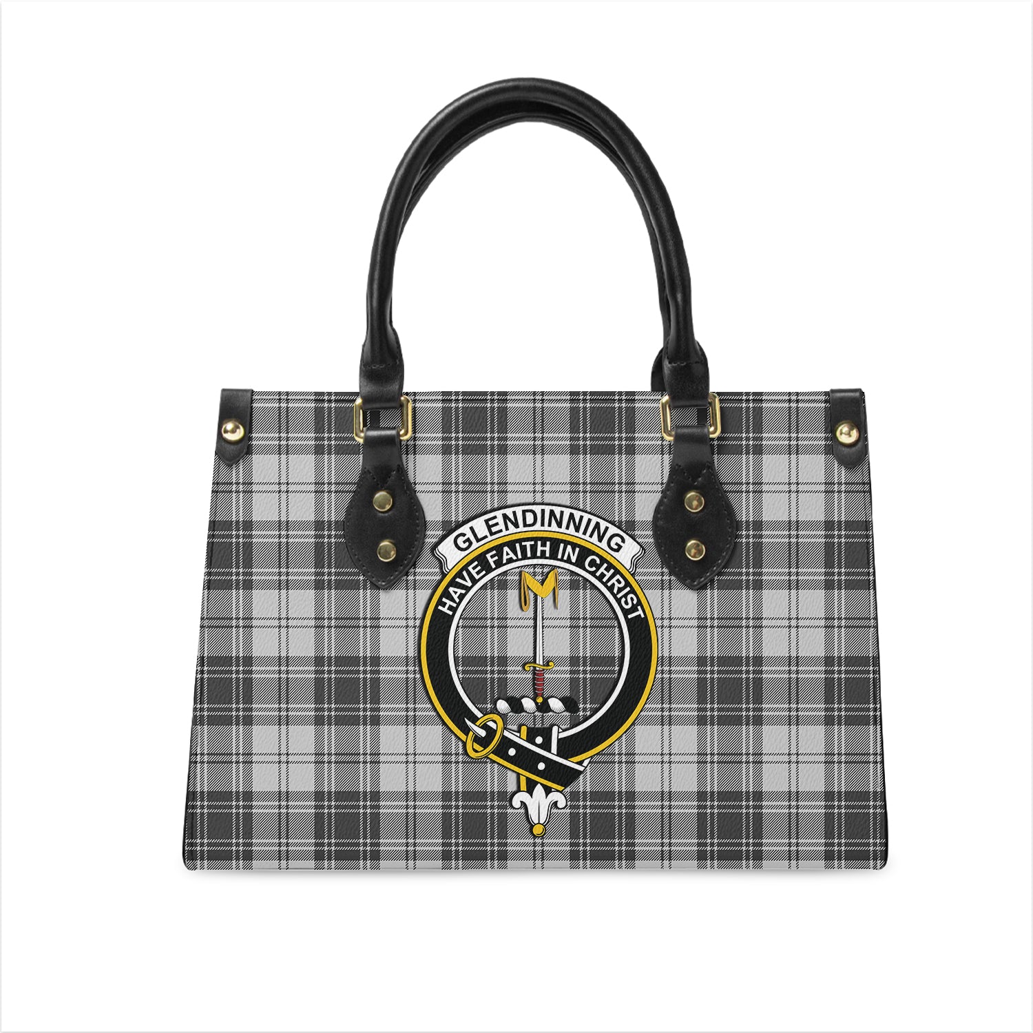 glendinning-tartan-leather-bag-with-family-crest