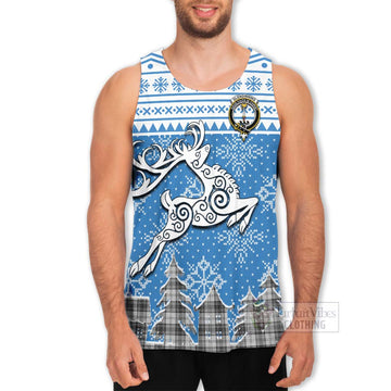 Glendinning Clan Christmas Men's Tank Top Celtic Reindeer Style