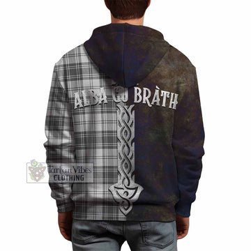 Glendinning Tartan Family Crest Hoodie Alba Gu Brath Be Brave Lion Ancient Style - Tartan Vibes Clothing