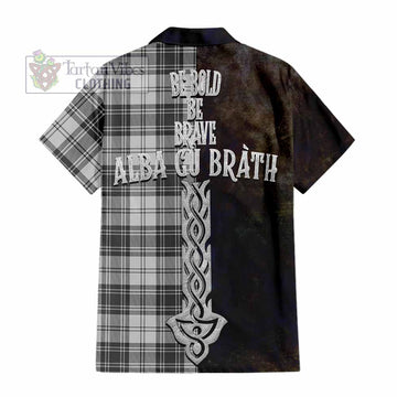 Glendinning Tartan Family Crest Hawaiian Shirt Alba Gu Brath Be Brave Lion Ancient Style - Tartan Vibes Clothing