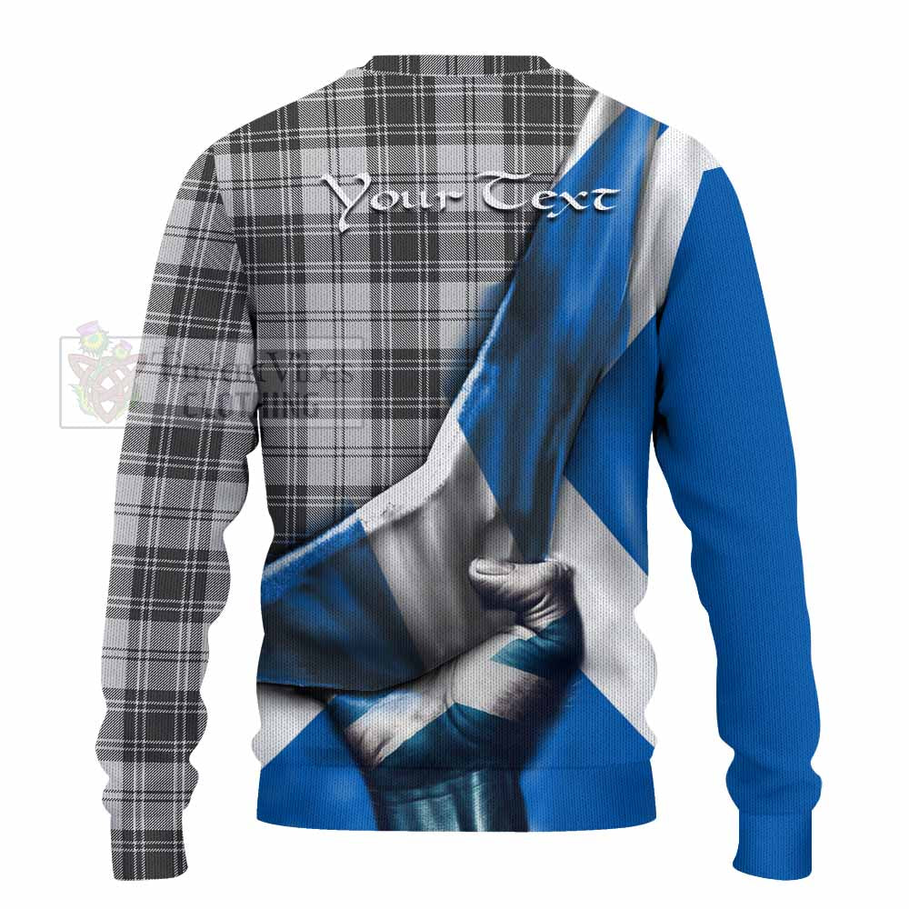 Glendinning Tartan Knitted Sweater with Family Crest Scotland Patriotic Style - Tartan Vibes Clothing