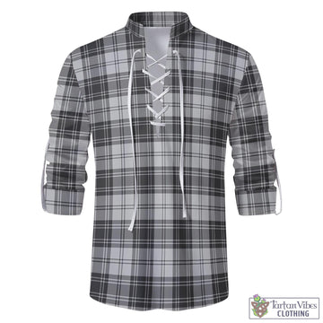 Glendinning Tartan Men's Scottish Traditional Jacobite Ghillie Kilt Shirt
